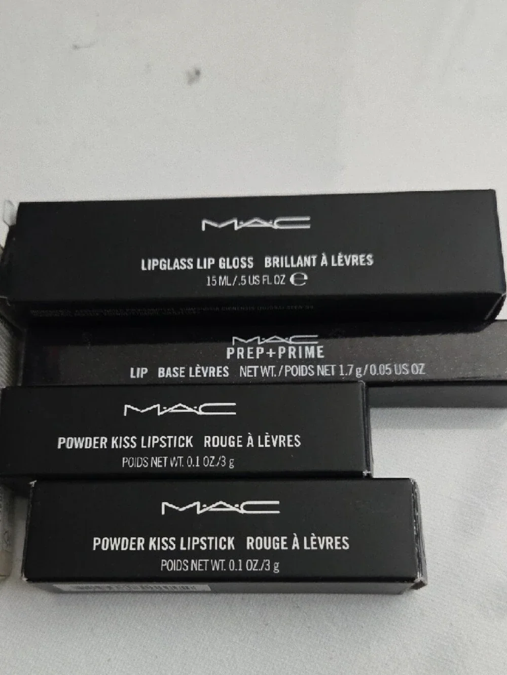 MAC Lip Collection - Black & Cream Packaging